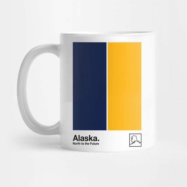 Alaska  // Original Minimalist Artwork Poster Design by DankFutura